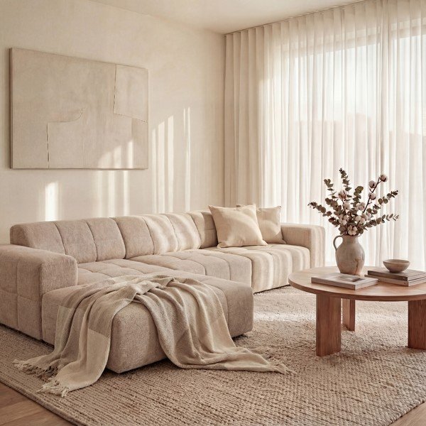 Bež kutna garnitura (s lijevim kutom) Chicago – Cosmopolitan Design-image-1