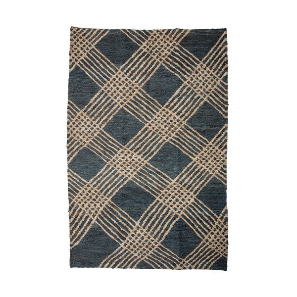 Antracitno sivi juten tepih 150x245 cm Cat – Bloomingville