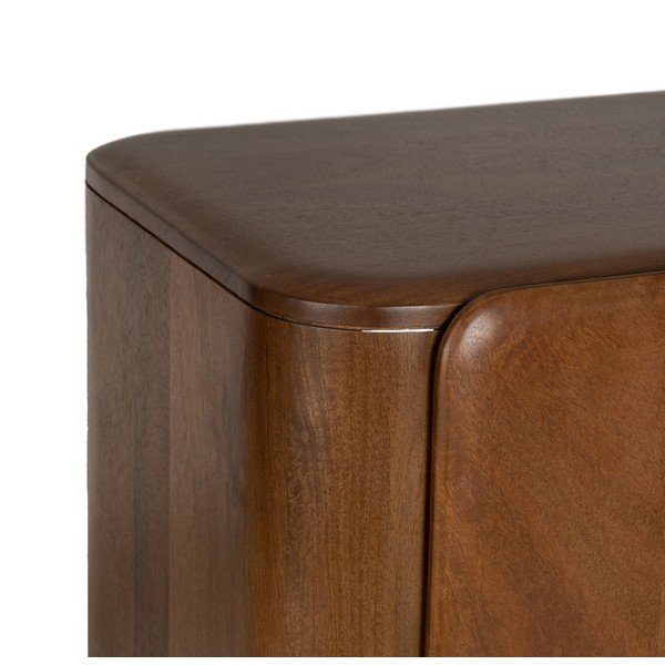 Smeđi ormarić od masivnog manga 104x110x45 cm Nosy – Ixia-image-4