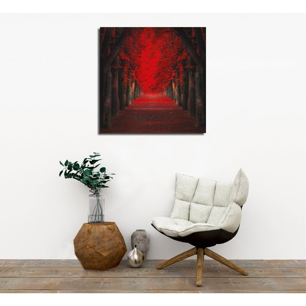 Zidna slika na platnu Red Trees, 45 x 45 cm-image-1