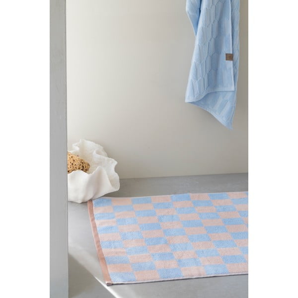 Plava/ružičasta kupaonska prostirka od organskog pamuka 50x80 cm Retro – Mette Ditmer Denmark-image-2