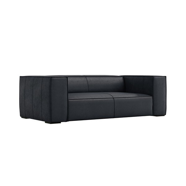 Tamno plava kožna sofa 212 cm Madame – Windsor & Co Sofas-image-1