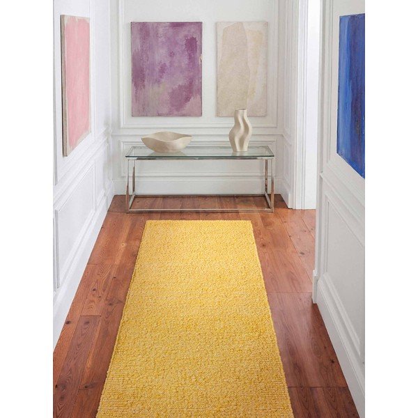 Žuta  ručno rađena staza od boucle tkanine 80x200 cm Notting Hill Portobello – Ted Baker-image-1