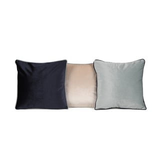 Set od 3 baršunaste jastučnice Joynodes Skywell Blue, 43 x 43 cm