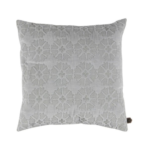 Baršunasti svijetlo sivi jastuk BePureHome Gossip, 50 x 50 cm