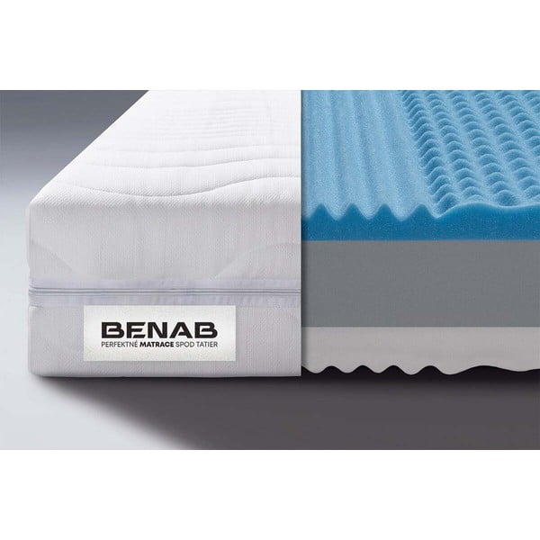 Tvrdi/srednje tvrdi dvostrani pjenasti madrac 140x200 cm BonLife - BENAB-image-1