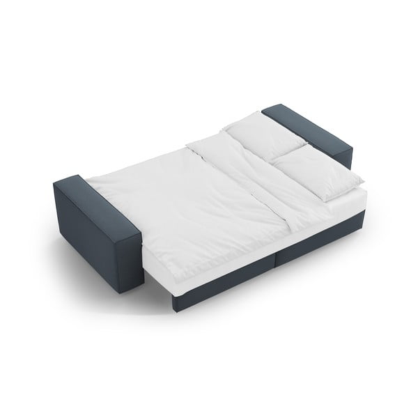 Plava sklopiva sofa 247 cm Jodie – Micadoni Home-image-4