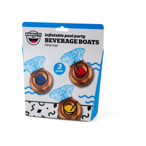 Set od 3 stalka za piće za napuhavanje u obliku prstenova Big Mouth Inc.-image-2