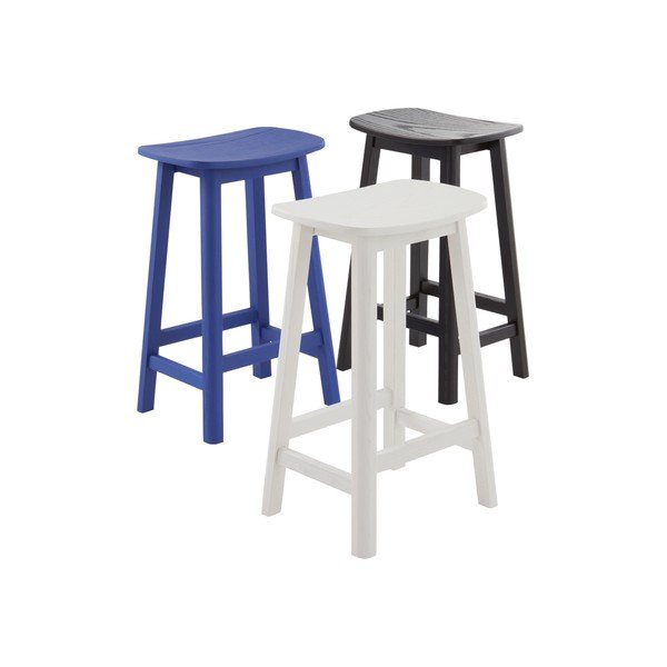 Crna barska stolica od čvrste jeseni (visine sjedala 65 cm) Selene – Jotex-image-4