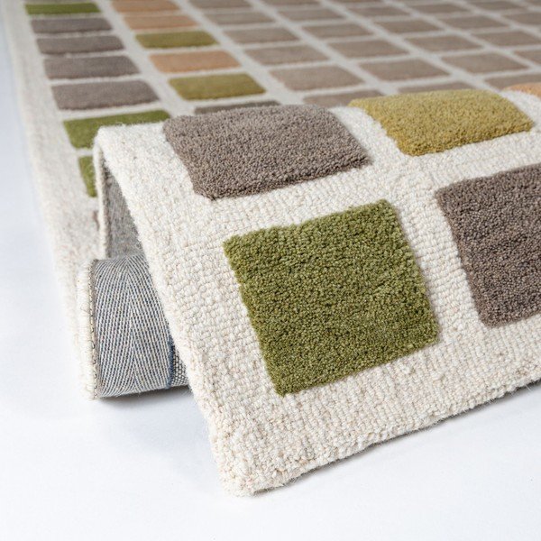 Zeleni ručno rađen vunen tepih 160x230 cm Renga Wool – Flair Rugs-image-2