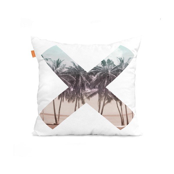 Set od 2 pamučne jastučnice Blanc Palm Tree-image-2