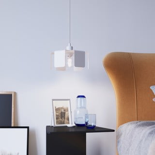Bijela viseća svjetiljka s metalnim sjenilom ø 24 cm Rossario – Nice Lamps