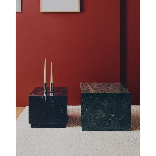 Mramorni pomoćni stol 40x40 cm Sorein – Kave Home-image-2