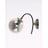 Crna/siva zidna lampa ø 15 cm Yoyo – Squid Lighting