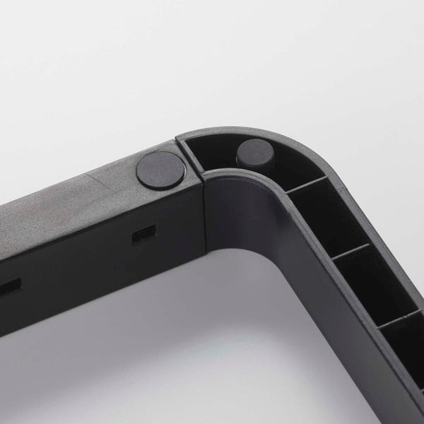 Crni podesivi stalak za poklopce i tave YAMAZAKI Tower-image-4