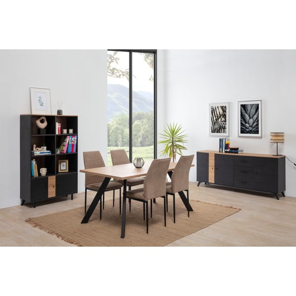 Blagovaonski stol s pločom stola u dekoru hrasta 90x160 cm Texas – Marckeric-image-4