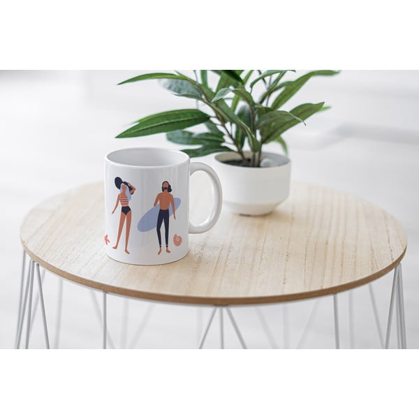 Bijela keramička šalica Butter Kings Beach Life, 330 ml-image-1