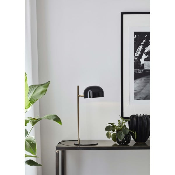 Crna stolna svjetiljka s postoljem u bakrenoj boji Markslöjd Pose-image-1