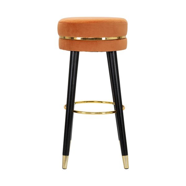 Crna barska stolica Mauro Ferretti Paris Ruggine / Gold-image-3