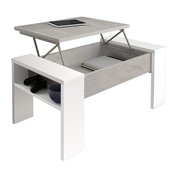 Sivo-bijeli konferencijski stol s prostorom za odlaganje Tomasucci James