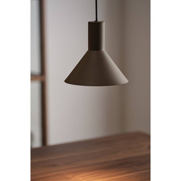 Smeđa viseća svjetiljka aluminijska s mogućnosti zatamnjivanja ø 20,5 cm Evan – Jotex-image-1