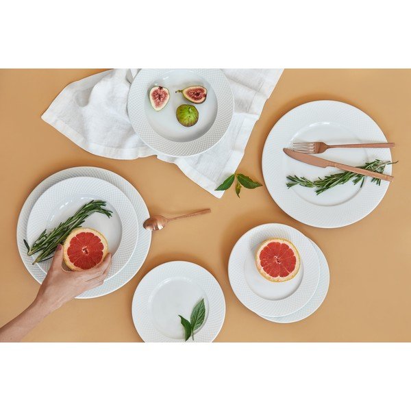 12-dijelni set bijelih porculanskih tanjura Bonami Essentials Imperio-image-1