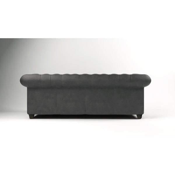 Antracit baršunasta sofa 230 cm Cambridge - Ropez-image-2