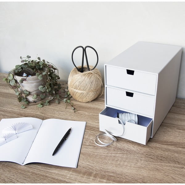 Bijela kutija s 3 ladice Bigso Box of Sweden Ingrid-image-3