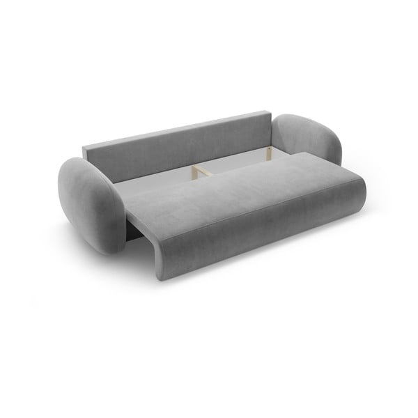Tamno siva baršunasti sklopiva/s prostorom za odlaganje sofa 262 cm Tonale – Cosmopolitan Design-image-3