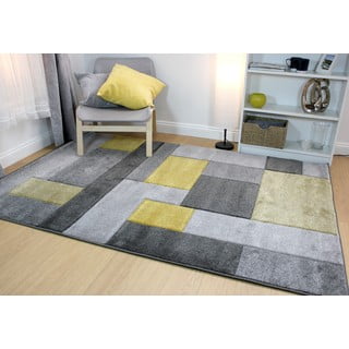 Sivo-žuti tepih Flair Rugs Cosmos, 120 x 170 cm