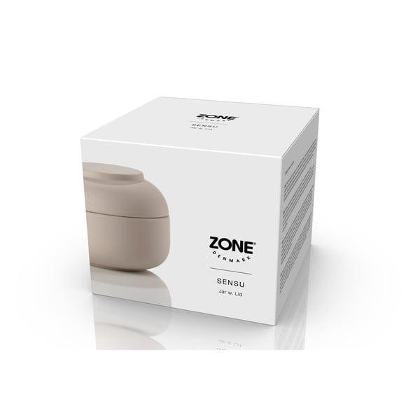 Bež kupaonski organizator od kamenine za pamučne vatice Sensu – Zone-image-4
