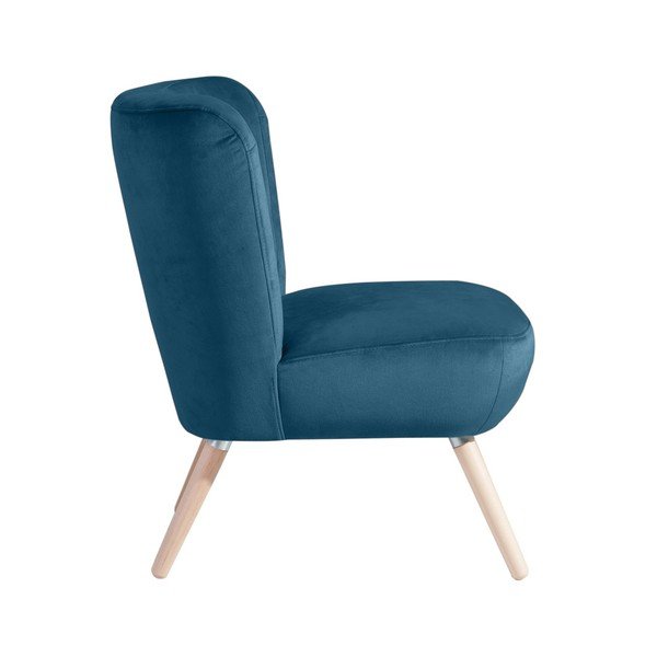 Plava fotelja Max Winzer Neele Velvet-image-2