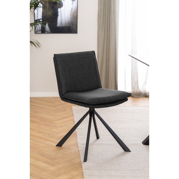 Tamno siva blagovaonska stolica Flynn – Actona-image-1