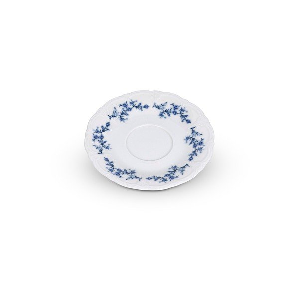 Bijeli/plavi porculanski čajni tanjurić ø 16,5 cm Retro – BonBistro-image-4
