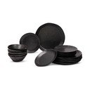 Servis za jelo 18 kom od kamenine za 6 osoba Dark Moon – Bonami Selection