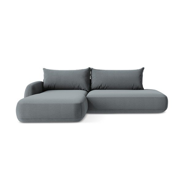 Prljavo plava sklopiva kutna garnitura (s lijevim kutom/s ležaljkom) Hale – Makamii