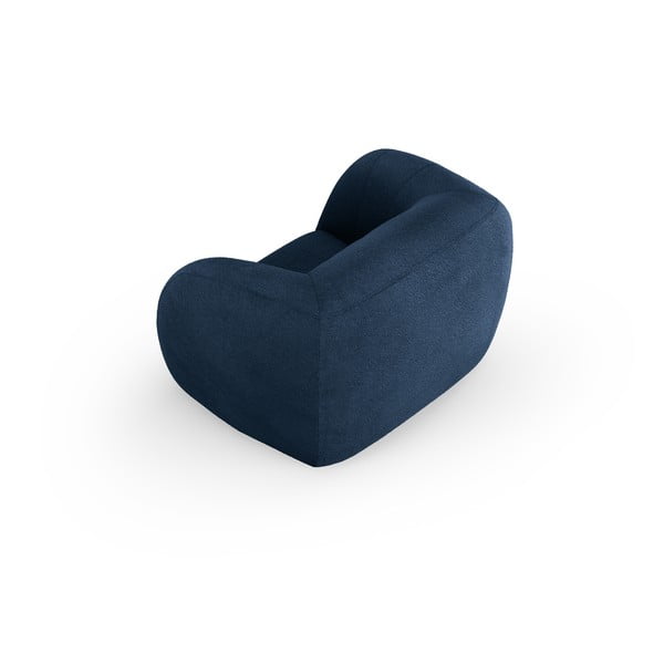 Plava fotelja od bouclé tkanine Essen – Cosmopolitan Design-image-3