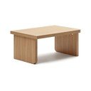 Stolić za kavu u dekoru hrasta u prirodnoj boji 89x62 cm Oaq – Kave Home