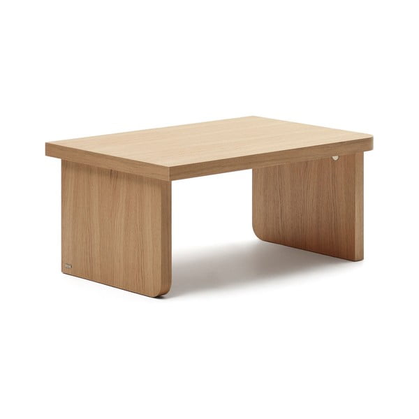Stolić za kavu u dekoru hrasta u prirodnoj boji 89x62 cm Oaq – Kave Home