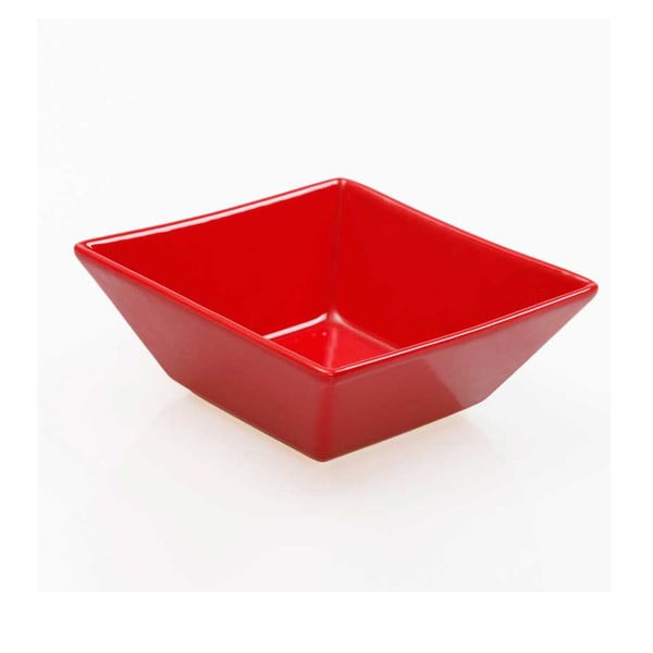 Set od šest crvenih zdjela od 14 cm