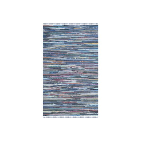 Plavi pamučni tepih Safavieh Elena, 182 x 121 cm