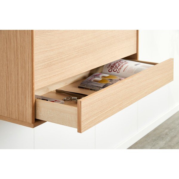 Zidni vinski ormarić u hrastovom dekoru 89x61 cm Mistral 004 - Hammel Furniture-image-4