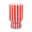 Crvena staklena vaza (visina 26 cm) Rayado Retro – PT LIVING