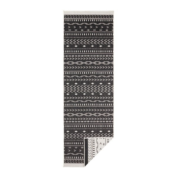 Crno-krem vanjski tepih NORTHRUGS Cuba, 80 x 250 cm-image-2