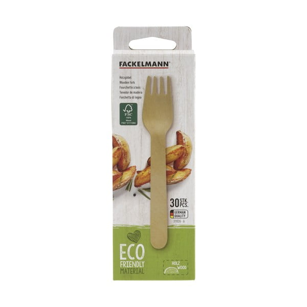 Set od 30 drvenih vilica Fackelmann Nature-image-1