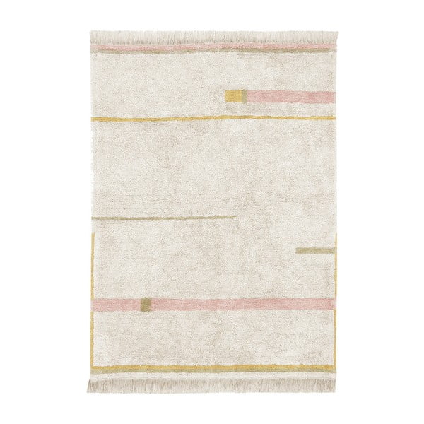 Ružičasti/krem periv/ručno rađen pamučan tepih 90x130 cm Lanes Vintage Nude – Lorena Canals