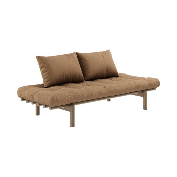 Smeđi kauč na razvlačenje 200 cm Pace - Karup Design-image-3