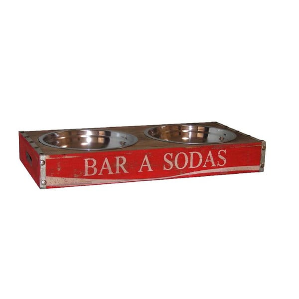 Crvene zdjele za pse Antic Line Bar Sodas