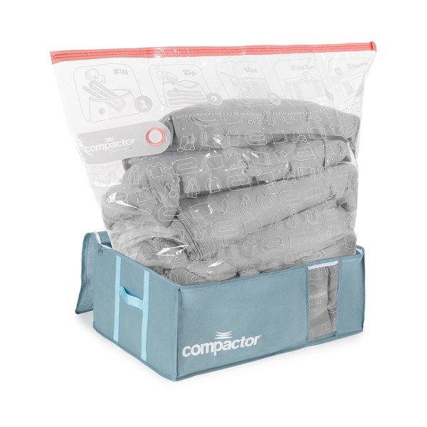Vakuumske plastične kutije za pohranu odjeće u setu 3 kom 65x45x27 cm Blue Edition – Compactor-image-3