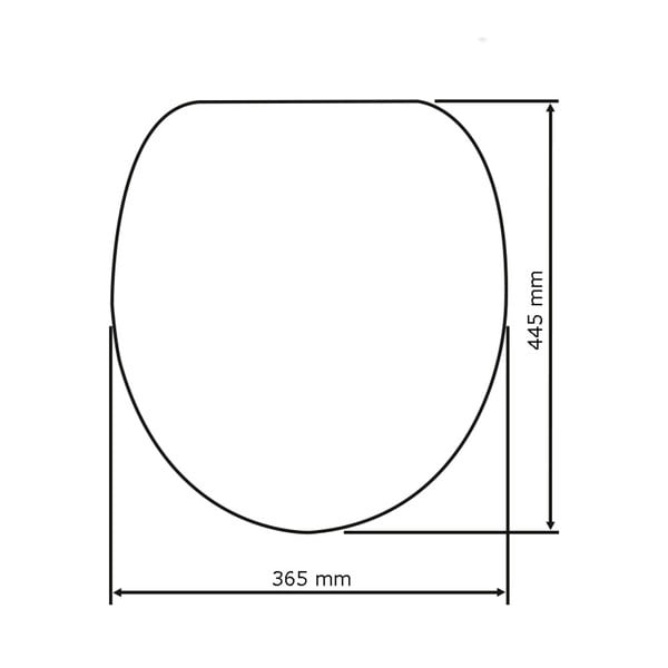 WC sjedalo s lakim zatvaranjem Wenkoo Sabbia 44,5 x 37,5 cm-image-2